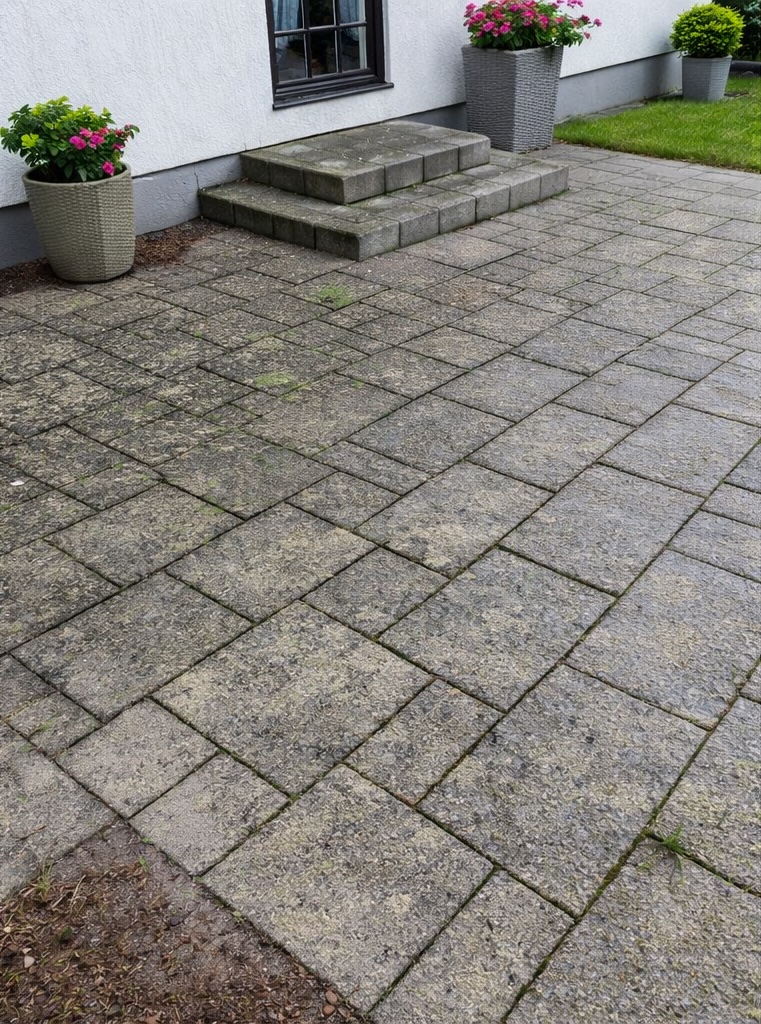 Stentvätt i Borlänge före rengöring